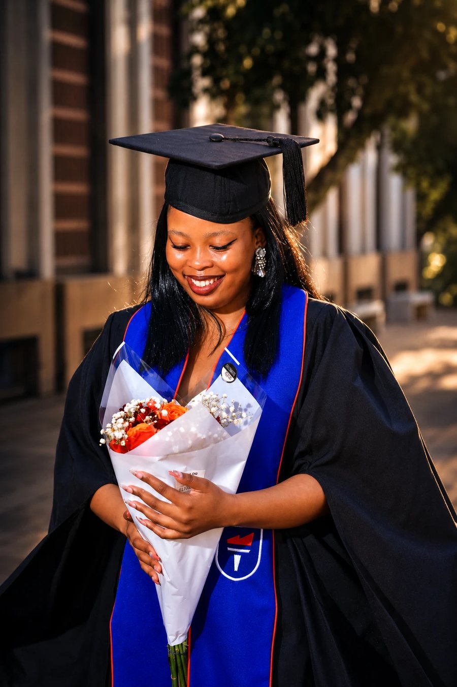 Lesedi Siyaya, founder of ZARQ, at her graduation