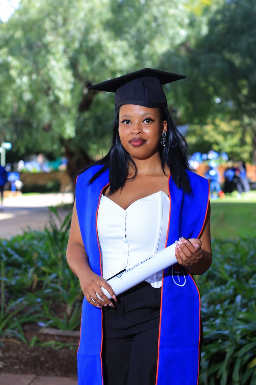 Lesedi Siyaya, founder of Zarq, at her graduation